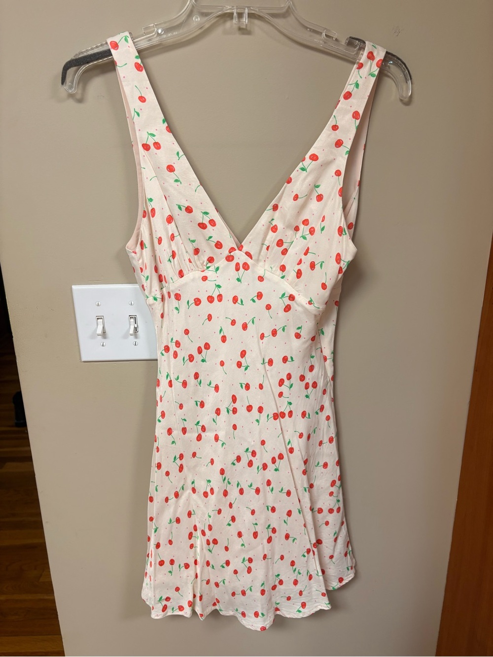 Zara Mini Dress with Red Cherry Print